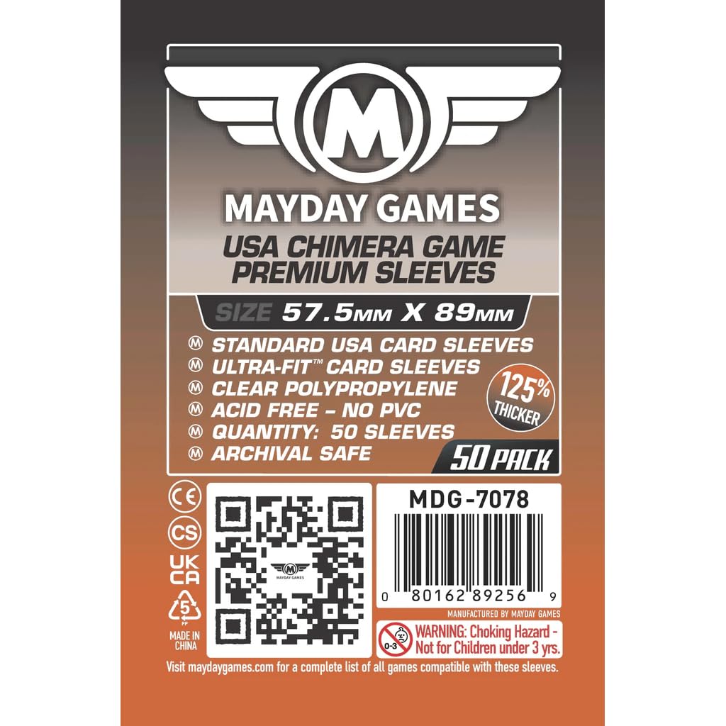 Amazon.com: Mayday Games Premium Chimera Card Sleeves 57.5x89mm