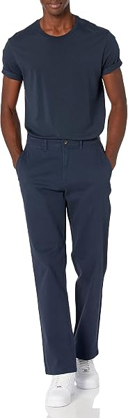 Amazon Essentials Pantalones Informales de Estilo Chino, Elásticos y de Corte Clásico Hombre - 4
