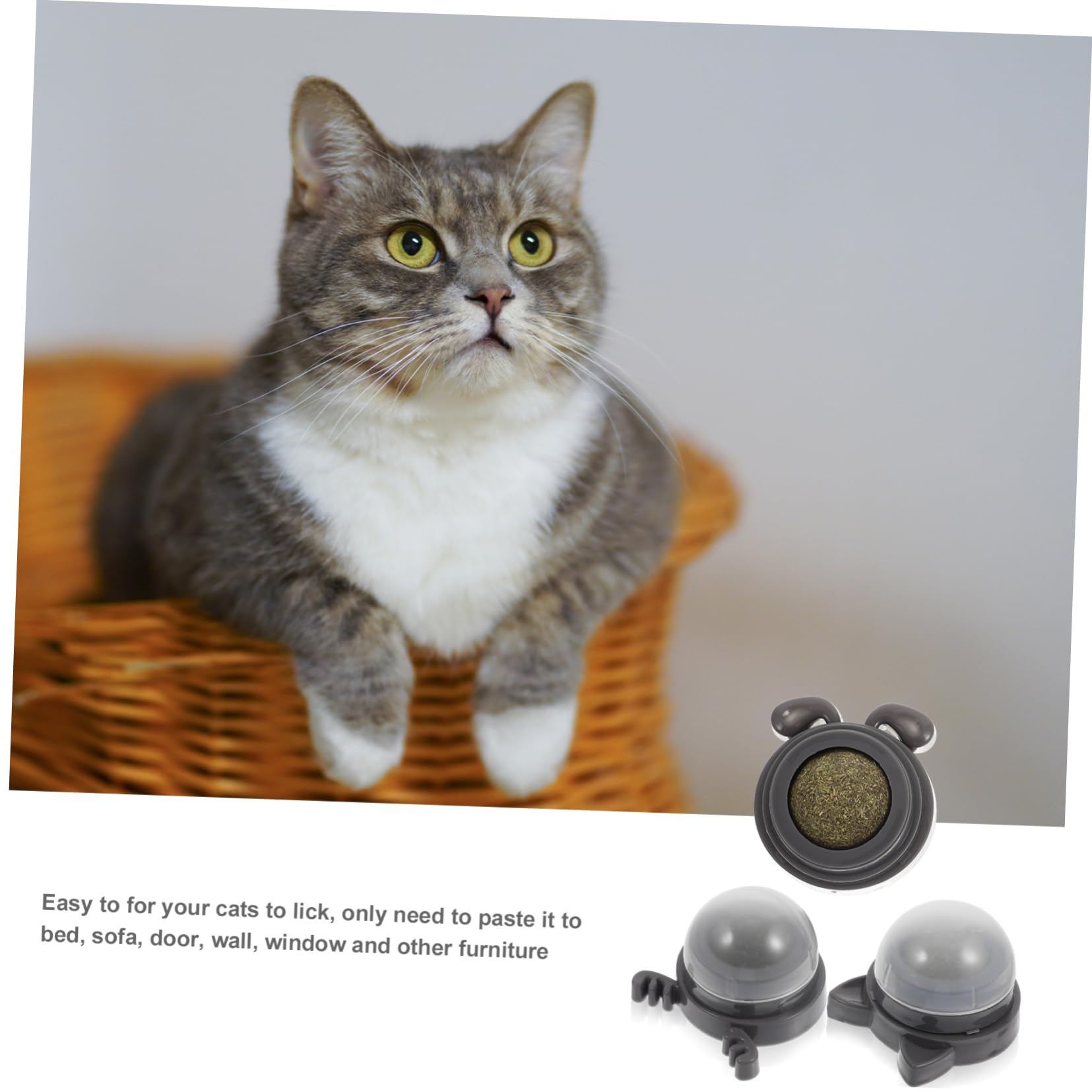 Supvox 12stücke Katzenminze Lick Ball Multifunktionales Spielzeug Zur Zahnpflege Für Katzen Rotierender Interaktiver Kauspielzeug Für Drinnen Gesundheit Und Spielspaß