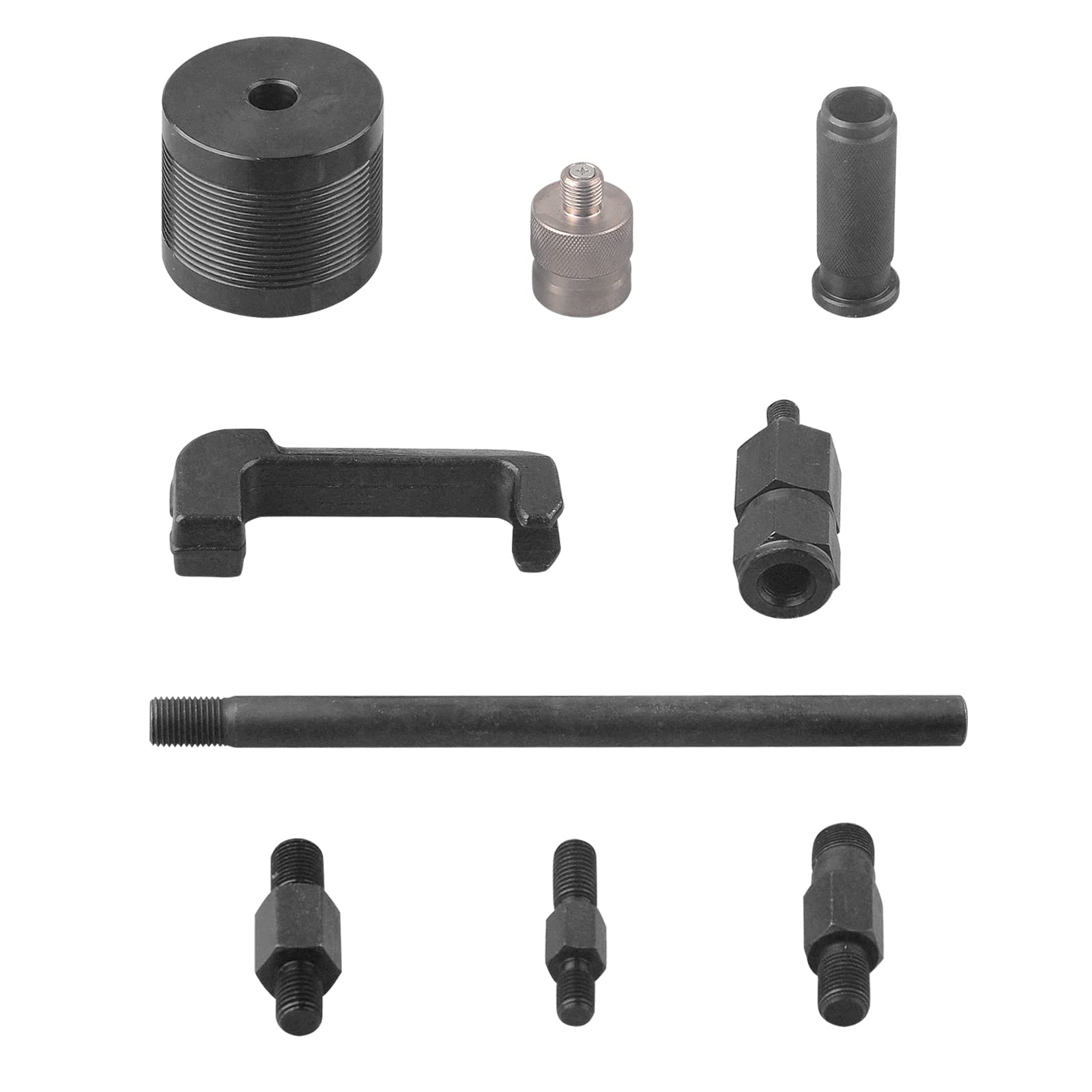 DAYUAN Juego de 8 extractores diésel, kit de extractor de inyectores, kit de extractor de inyectores de riel común, juego de extractores diésel con caja de almacenamiento