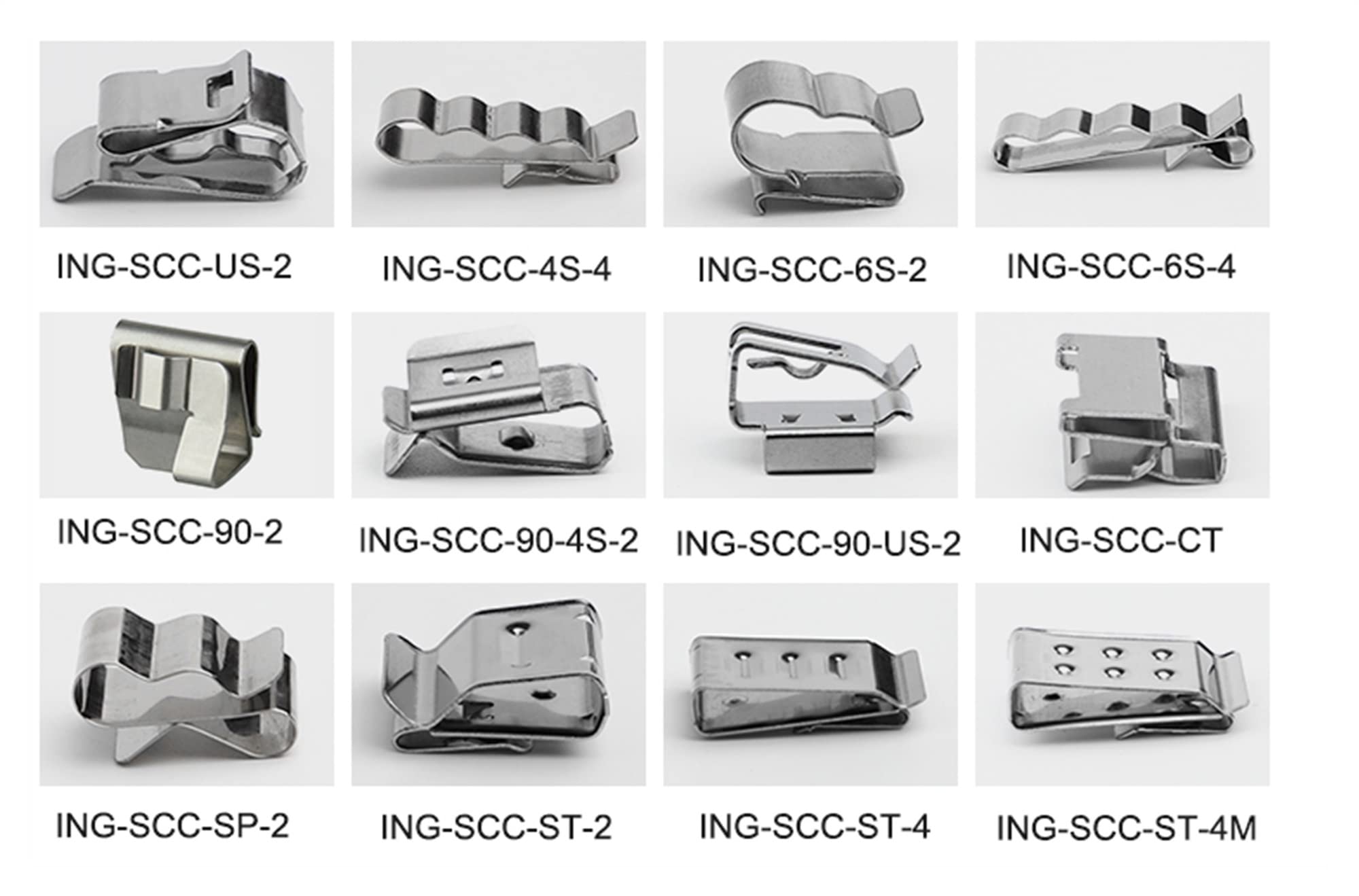 Clip per cavi per pannelli solari Clip per cavi componenti solari PV. Clip a filo I componenti del sistema di montaggio del terreno(300 pieces)