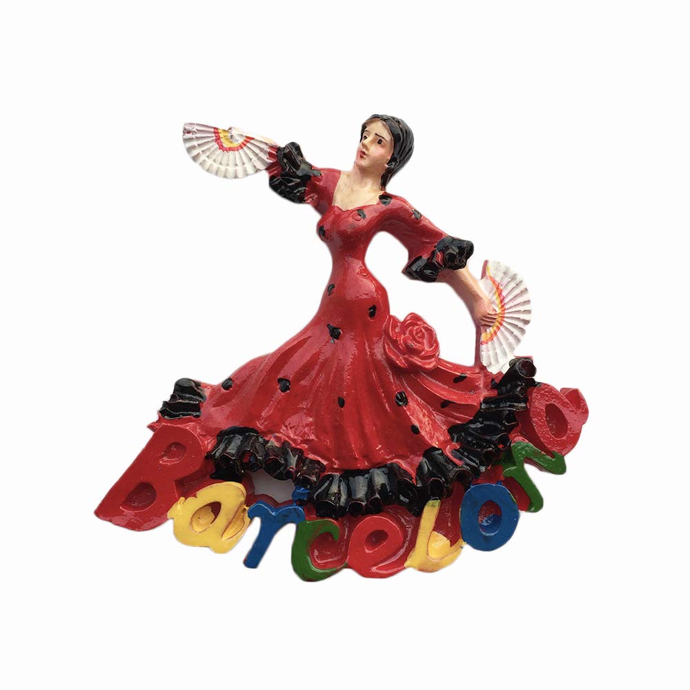 Aimant Frigo 3D Danse Flamenco Espagne - Déco Cuisine