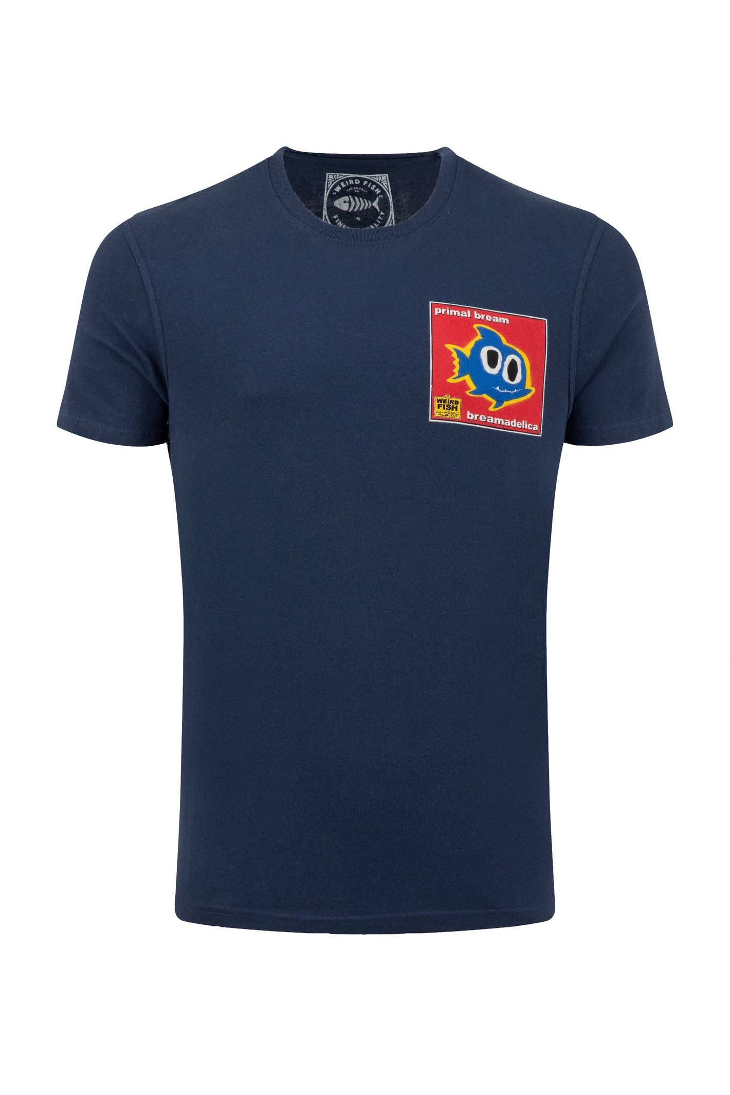 Weird Fish Primal Bream Back Print Artist T-Shirt Dark Blue Size 4XL