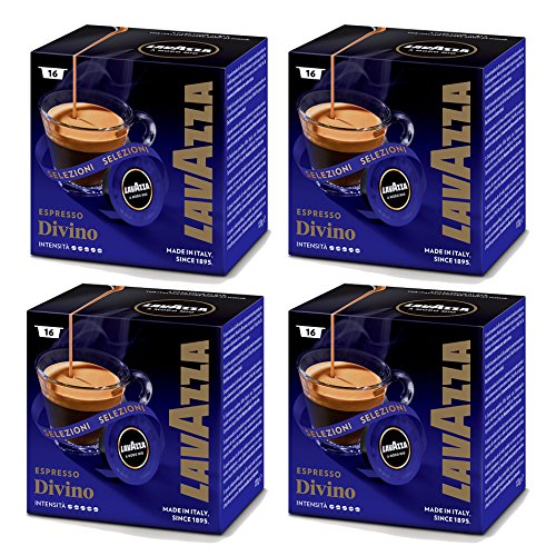 Lavazza A Modo Mio Espresso Divino, Café, Cápsulas de Café, Café Tostado, 64 Cápsulas
