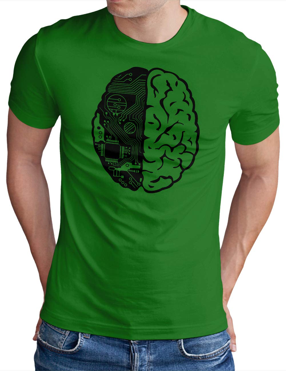 T-shirt à puce CPU imprimé noir vêtement confortable grand format XXXXL pour codeur - 8
