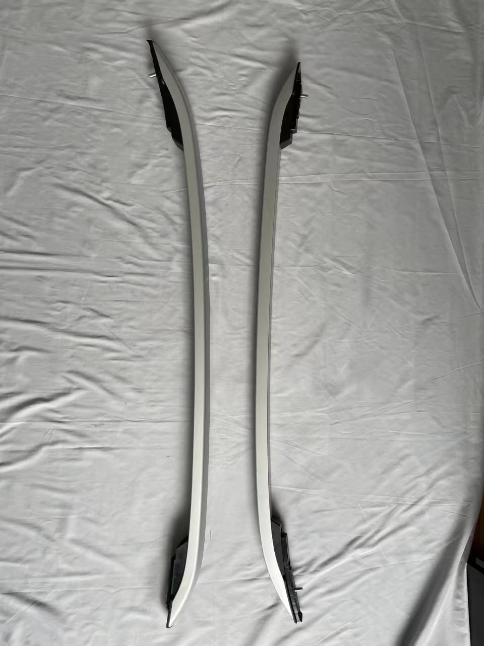 Silver Roof Rack 2PC fits for VW Amarok 2023 2024 Roof Carrier Rails Cargo Bars Screw Install no Drilling Requiring