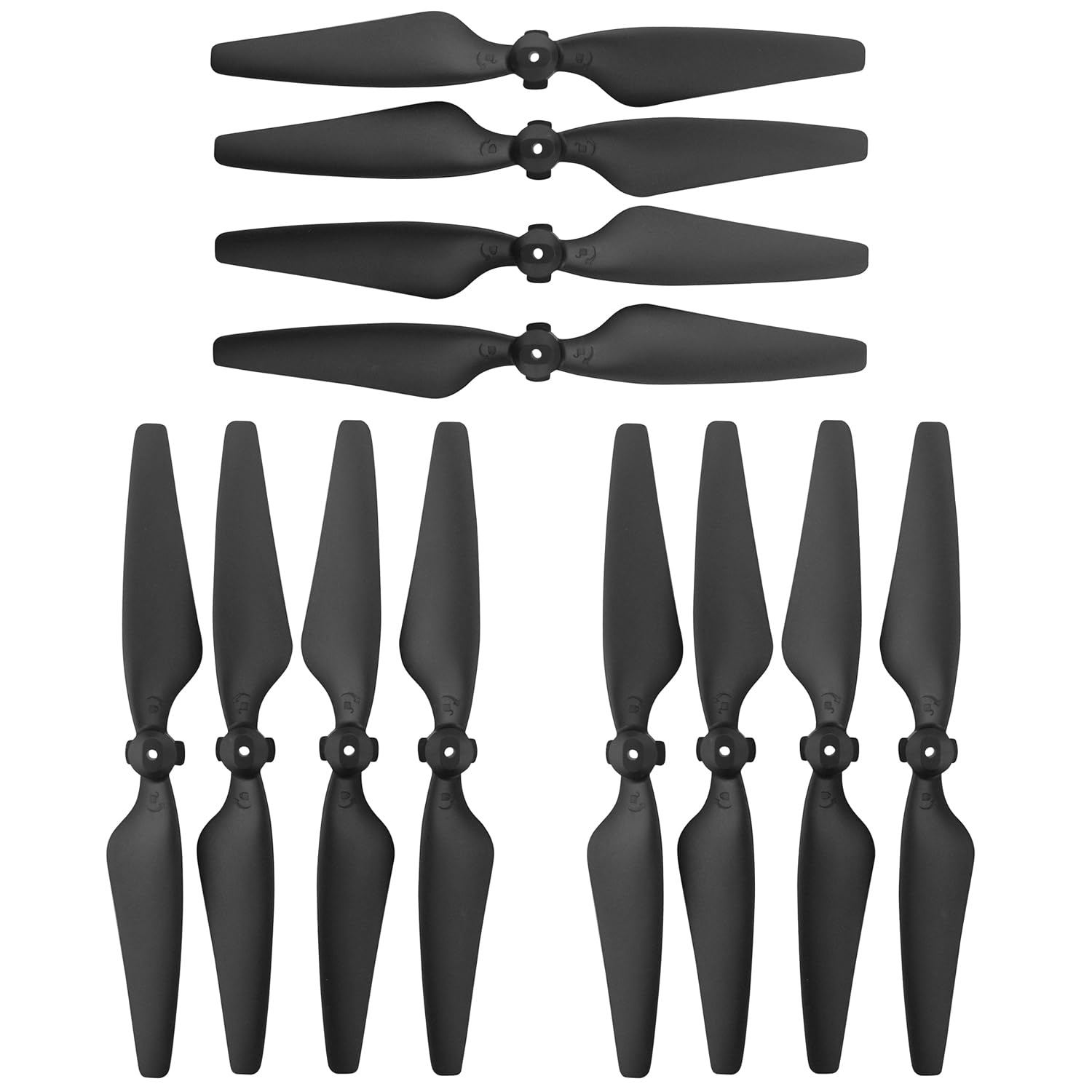 12PCS Propeller Suitable for HS600 HS600D TF35 PRO V11 Brushless Four Axis Aircraft Blade Aerial Photography Remote Control Drone Wing Blades Accessories