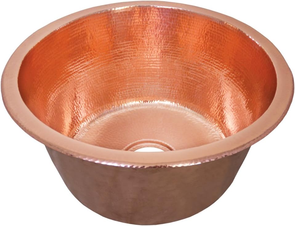 Native Trails CPS851 Redondo Grande Copper Dual-Mount Bar/Prep Sink, Polished Nickel