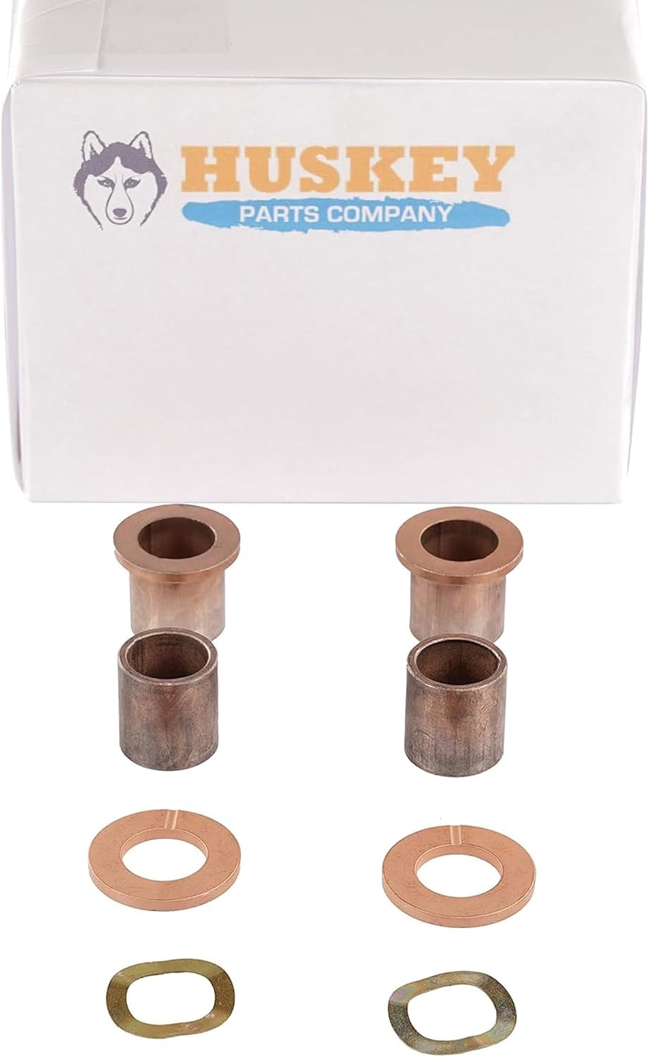 Huskey King Pin/Spindle Bronze Bushing kit for Club Car DS Golf Cart Fits 19981-up Models 8067, 7048, 1010150, 101638