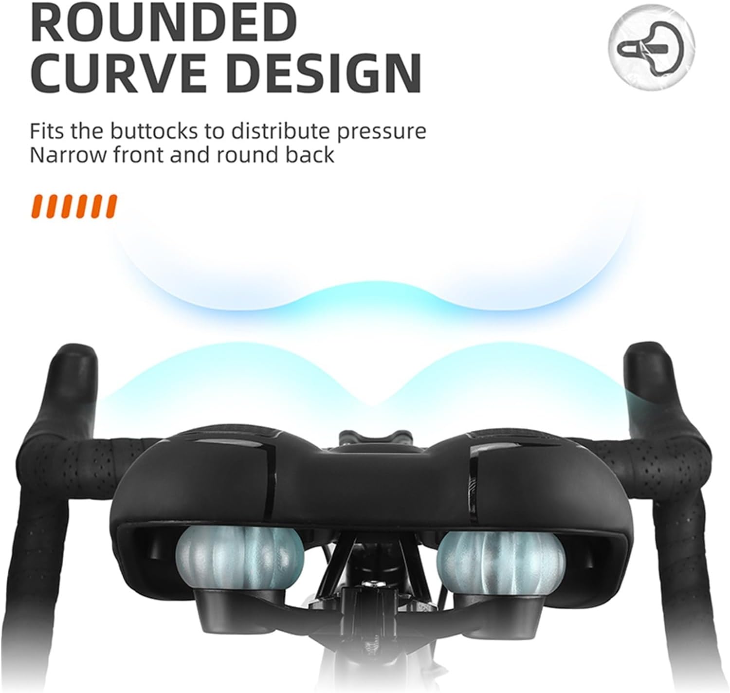 Breathable Bicycle Saddle - Shock Absorbing Comfortable Wide Seat for MTB & Road Bike, Essential Safe Cycling Accessory