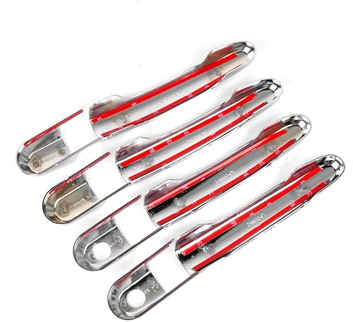 Miniatura 7 de Dreamseek 8 unids cubierta de manija de puerta para Hyundai Tucson 2004 2005 2006 2007 2008 2009 2010 exterior ABS moldeado protector cromo Trim