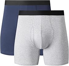 Men's Ultra Breathable Underwear,No Riding Up Boxer Briefs with ComfortFlexible Waistband