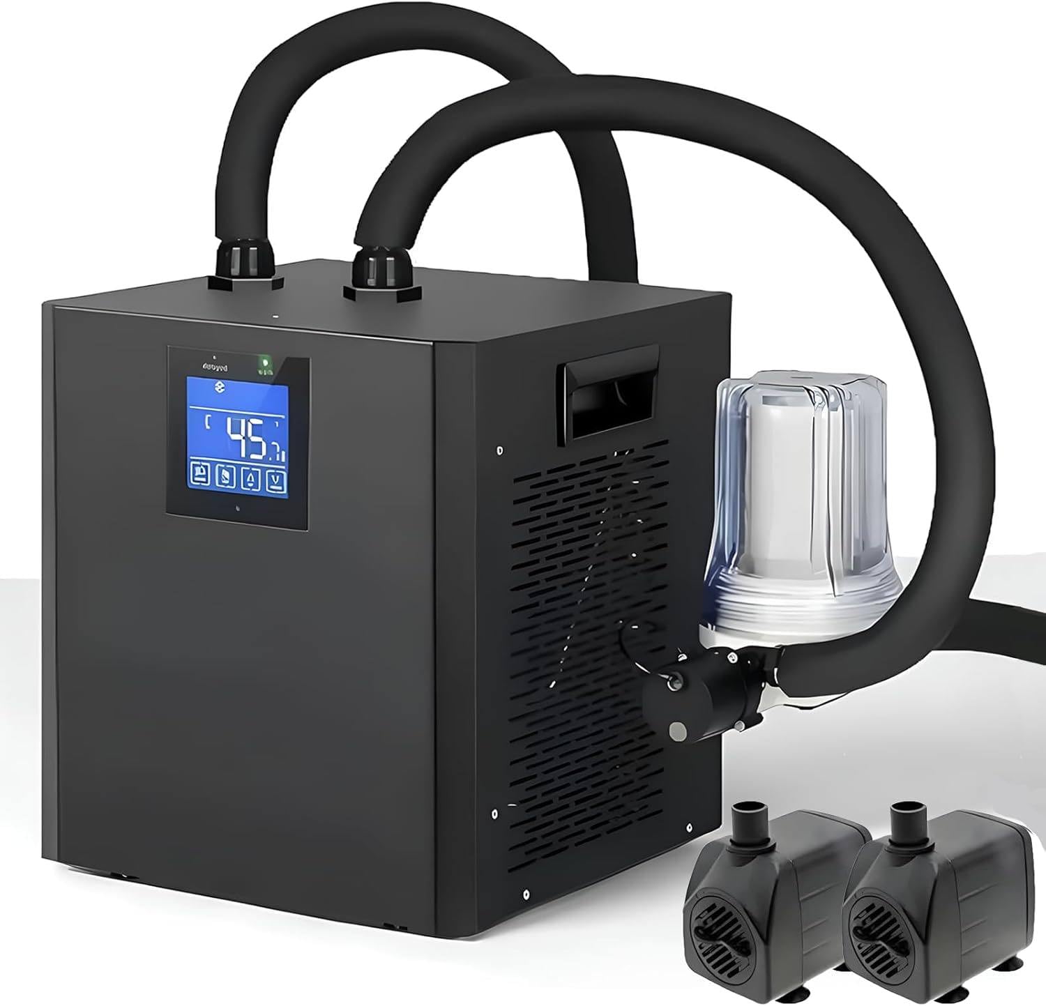 Enfriador Baño Hielo 1/3 HP,300L Bañera de Hielo Ice Bath | Enfriador Agua Bañera Hielo con Filtro PP 3 Micrones y Bomba Sumergible,39-122°F,Recuperación Casa