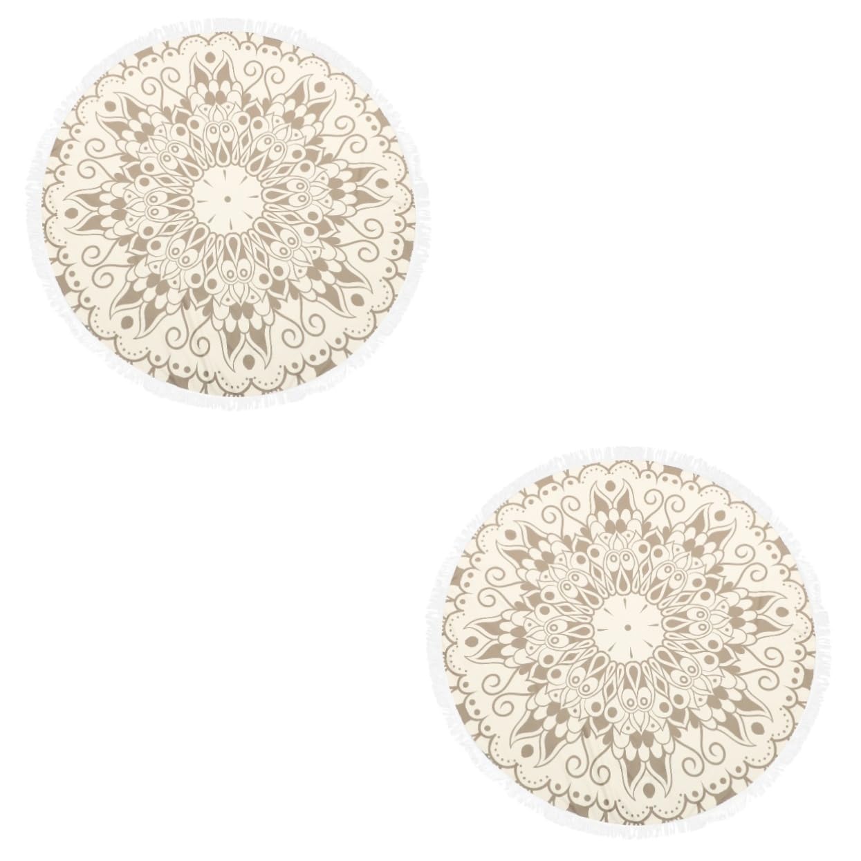 TOPBATHY 2 Pz Telo Mare Rotondo Coperta Da Spiaggia Rotonda Telo Mare in Microfibra Comodo Asciugamano Da Bagno Salvietta in Microfibra Asciugamano Da Bagno Portatile Arazzo Fibra Superfine