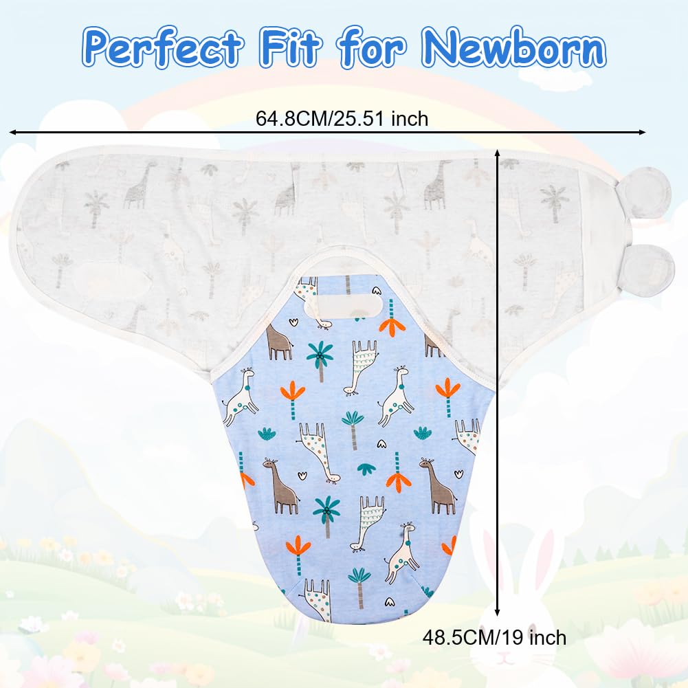 arrullo bebe recien nacido, 3 pcs swaddle bebe 0-3 months, Ajustable saco dormir bebe, Swaddle Wrap, Infante Swaddle Sack, swaddle, Transpirable y Absorbe la Humedad, Ayuda a Dormir