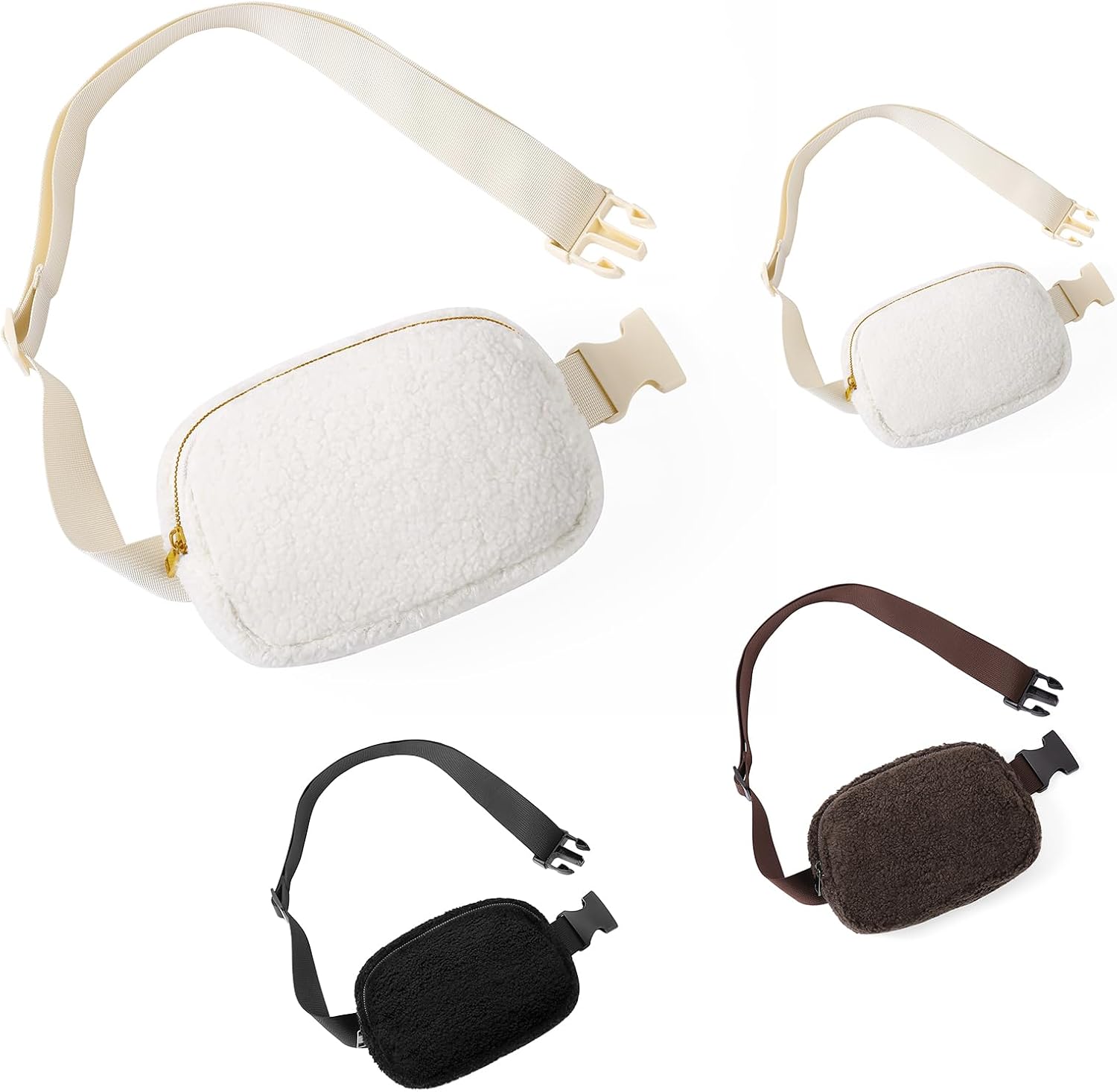 Fleece Fanny Pack for Women Men Everywhere Belt Bag with Adjustable Strap Fashion Waist Packs by Amxnx - Image 6