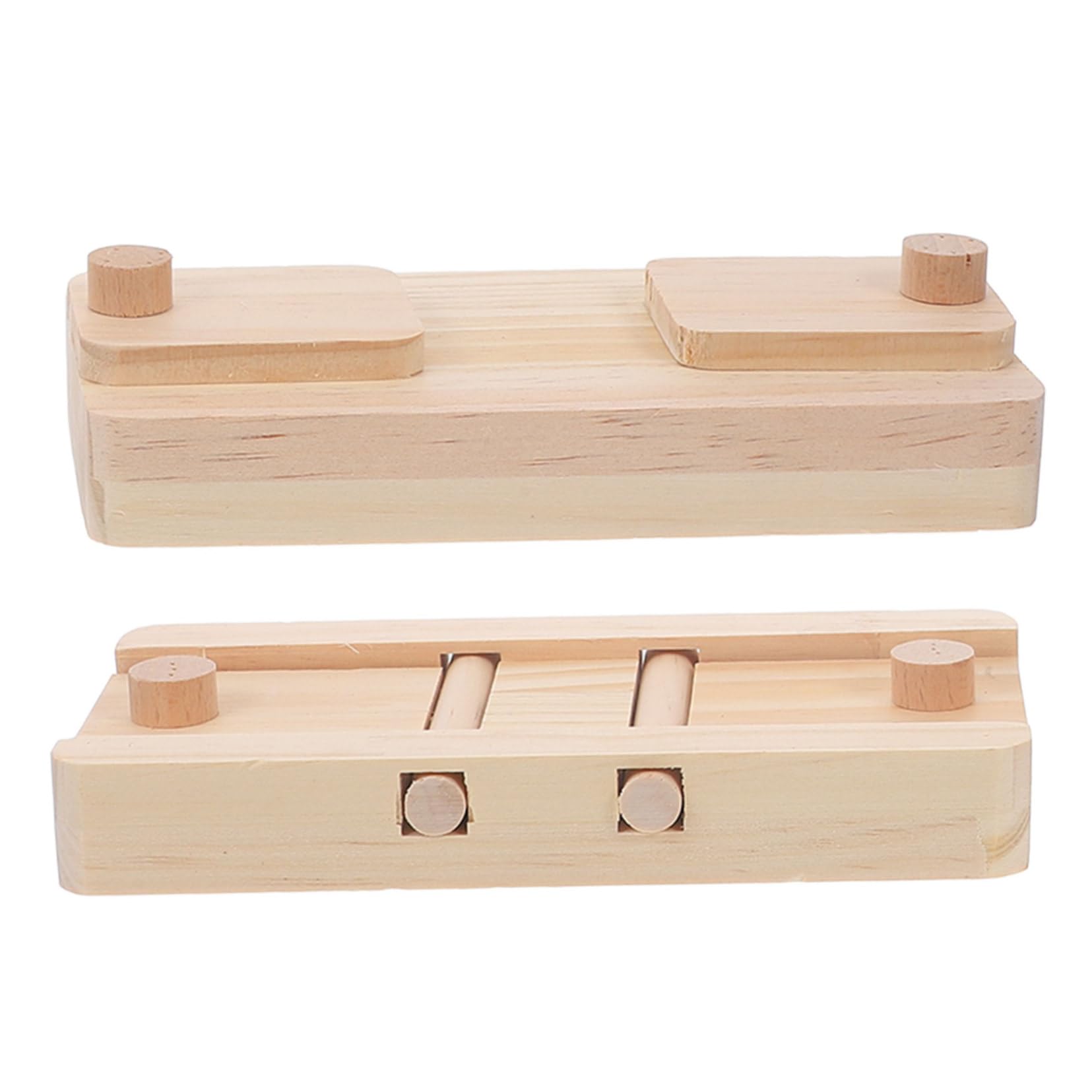 BESPORTBLE 8piezas Juguete Interactivo De Madera para Hamster y Conejos Almacenamiento De Snacks y Golosinas Juguete De Forrajeo para Mascotas Pequeñas