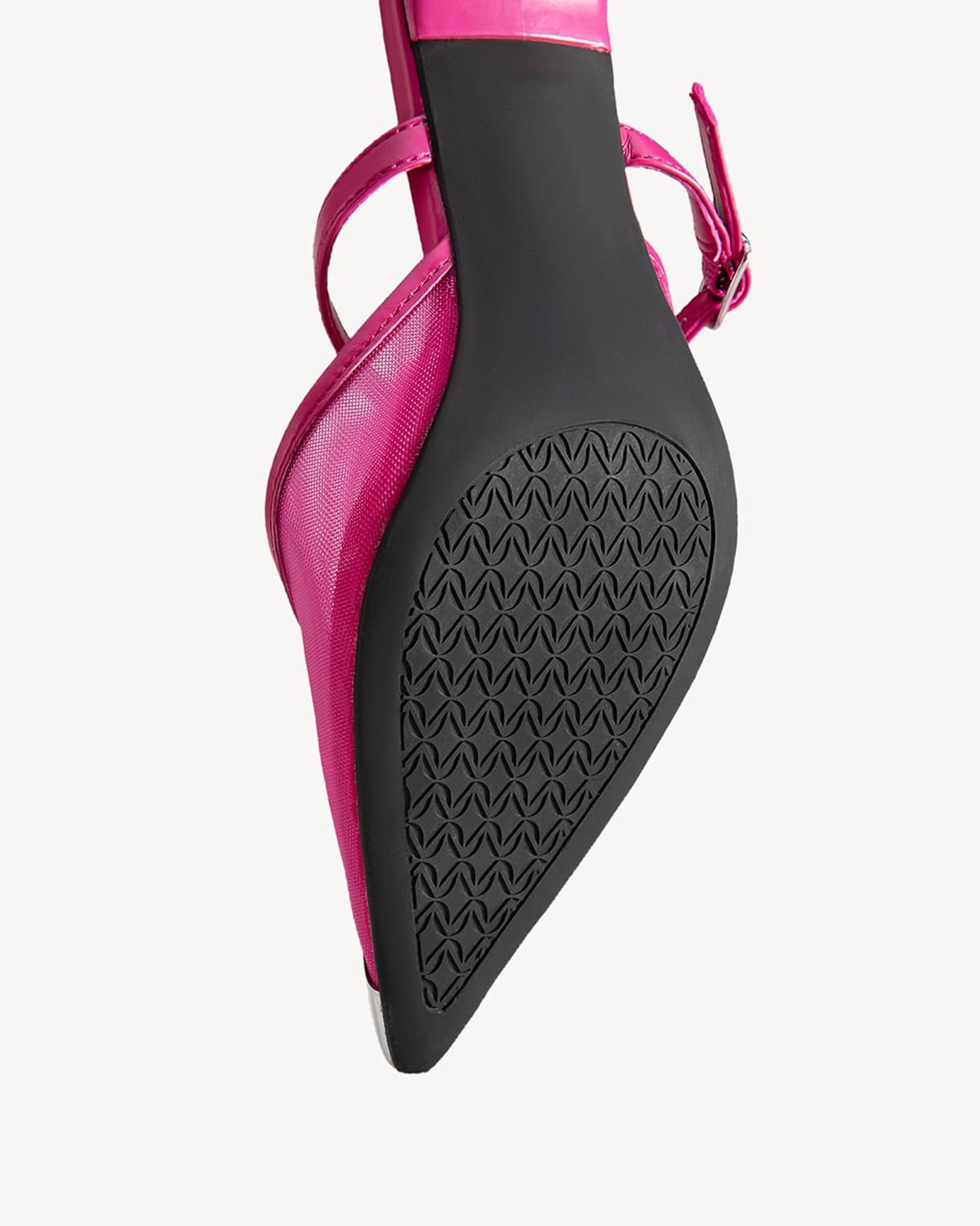 NEWBELLA Women's Closed Toe Kitten Heel Mules - Elegant Mesh Iron Plate Heeled Sandals, Slip-On Dressy Shoes for Office, Party & Comfortable Daily Wear - Image 6