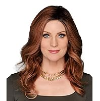Vista 43 de Raquel Welch 14" ondulado superior de facturación superior de la cabeza, pelo superior de la cabeza, solo la parte superior, no es una peluca Café