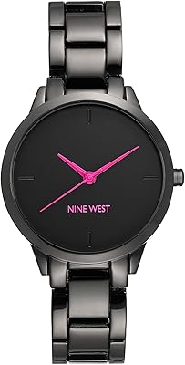 Nine West Women's Gunmetal Bracelet Watch