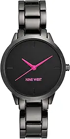 Relógio feminino com pulseira de metal