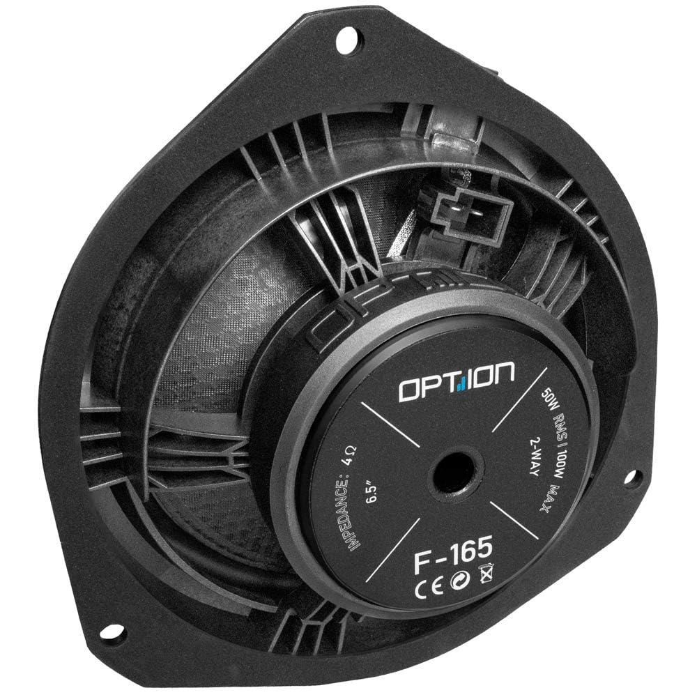 Option Système de haut-parleur avant compatible avec Opel Corsa E - Système 100 % Plug & Play - Système à 2 voies - 100 W RMS, efficacité 91 dB - Parfaitement adapté à Opel Corsa E