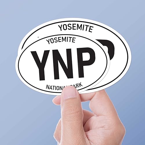 Miniatura 7 de Yosemite National Park Bumper Sticker - California Half Dome El Capitan Oval Decal | YNP California Sierra Nevada Vinyl Decals | ADV & Overland