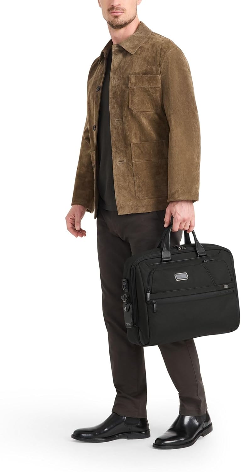 TUMI - Alpha Large 17" Laptop Briefcase - Professional Briefcase for Commute or Travel - Padded Compartment Fits 17" Screen