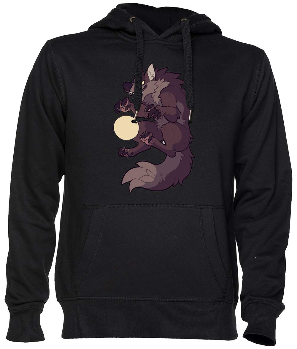 Artiglio A Il Luna Nero Felpa con Cappuccio Maglione Unisex Uomo Donna Black Unisex Hoodie