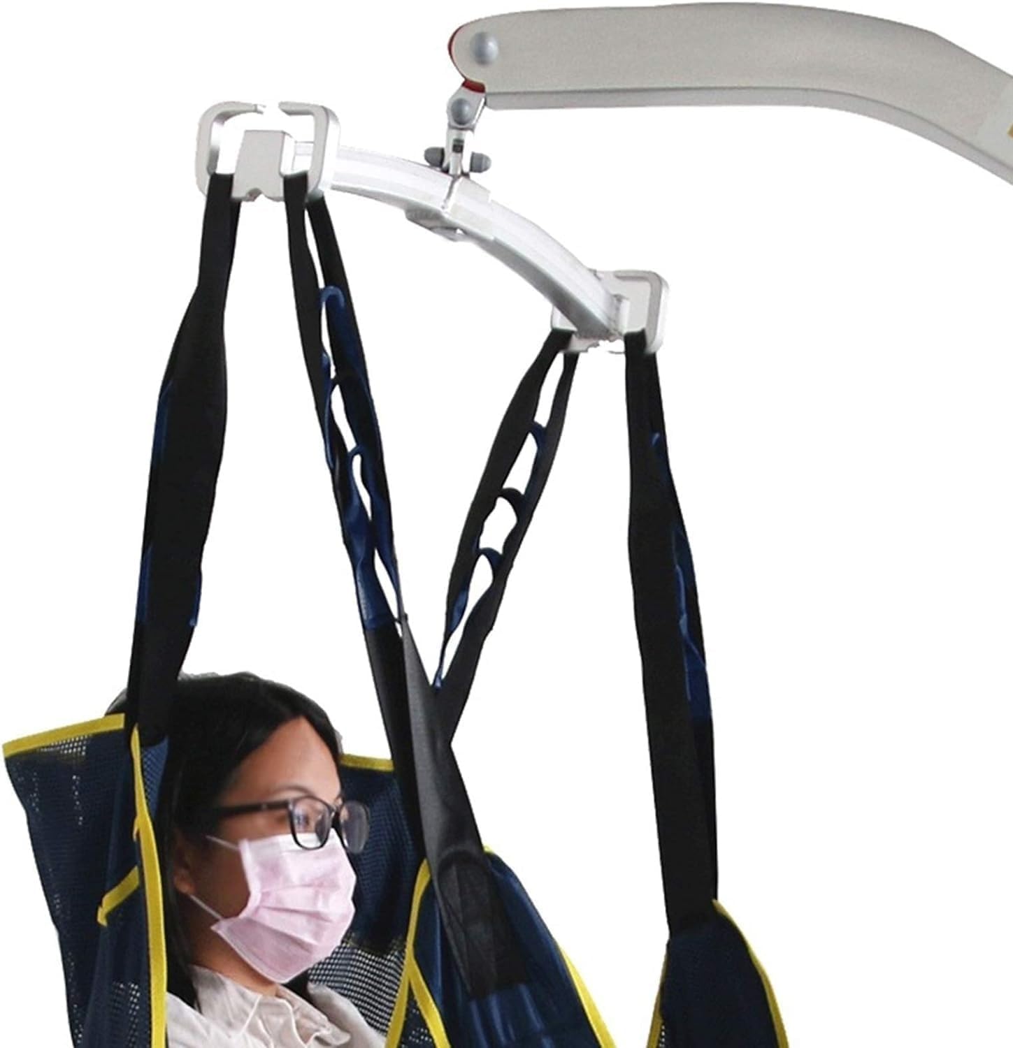 Arnes Grua Traslado Enfermos Personas Mayores, Manta de transferencia for posicionamiento y elevación en la cama - Arnés de ducha for pacientes bariátricos, enfermeros, cuidadores y ancianos