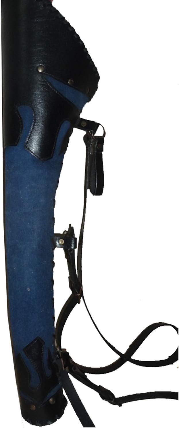 warreplica Elven Rangers Leather Quiver/Arrow Holder - LARP & Costume - Blue/Black