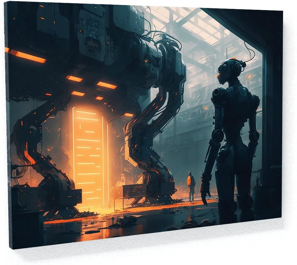 Amazon.com: Sense Canvas Cyberpunk Advanced Automation 10 Canvas Art ...