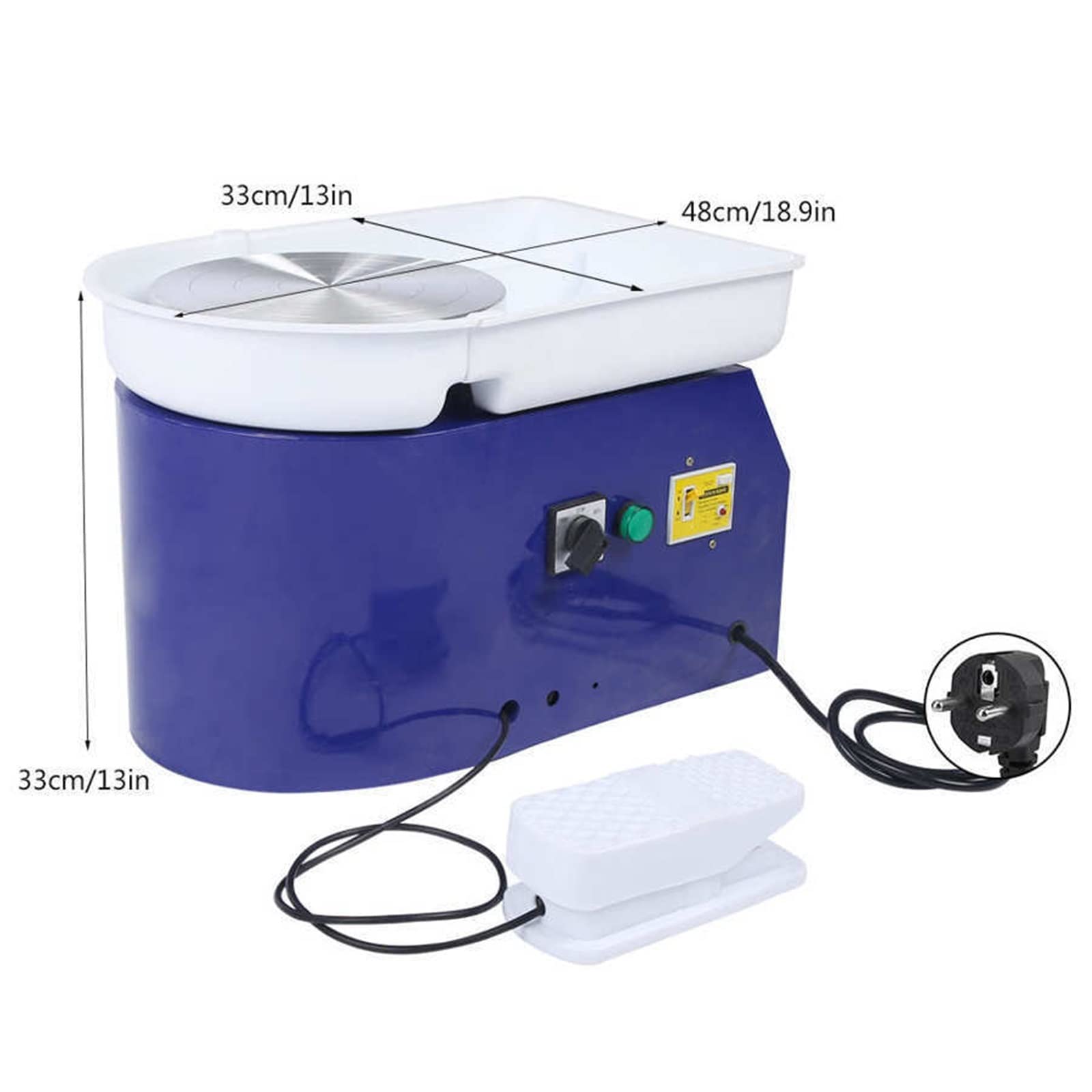 Pottery Wheel Brushless Electric Pottery Wheel Machine 350W 24cm Pottery Forming Machine Pottery Wheel Ceramic Machine for Student and Amateur Which Rotates Smoothly