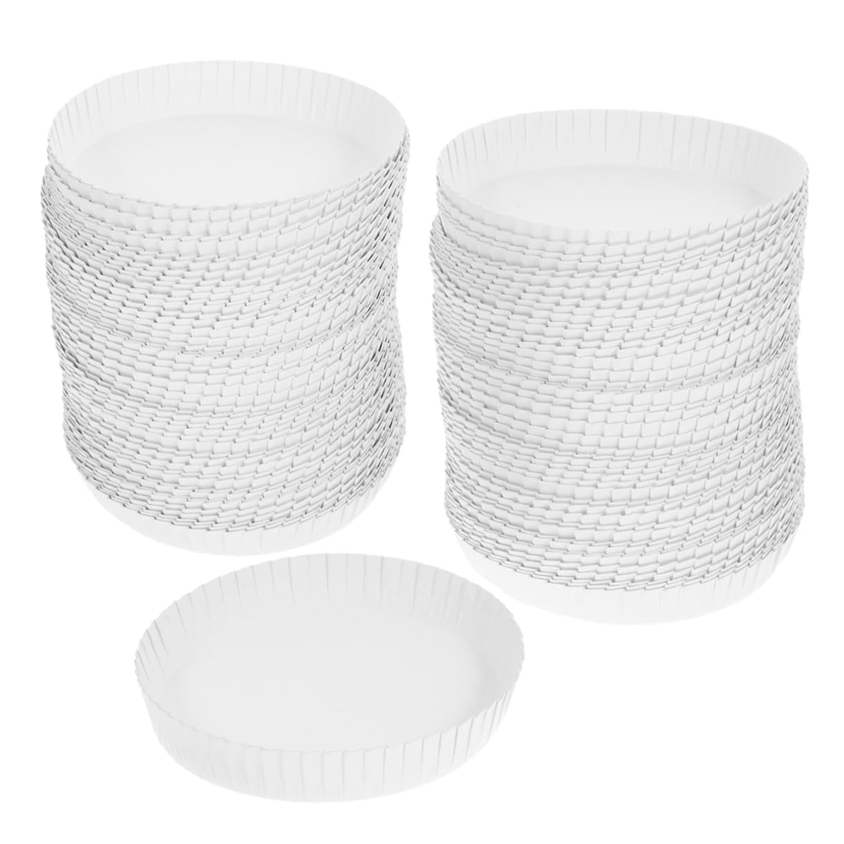HAWILLOSCH 100pcs Disposable Paper Cup Lids for Hotels and Restaurants Spill Resistant Drink Covers for Clean and Beverage Protection