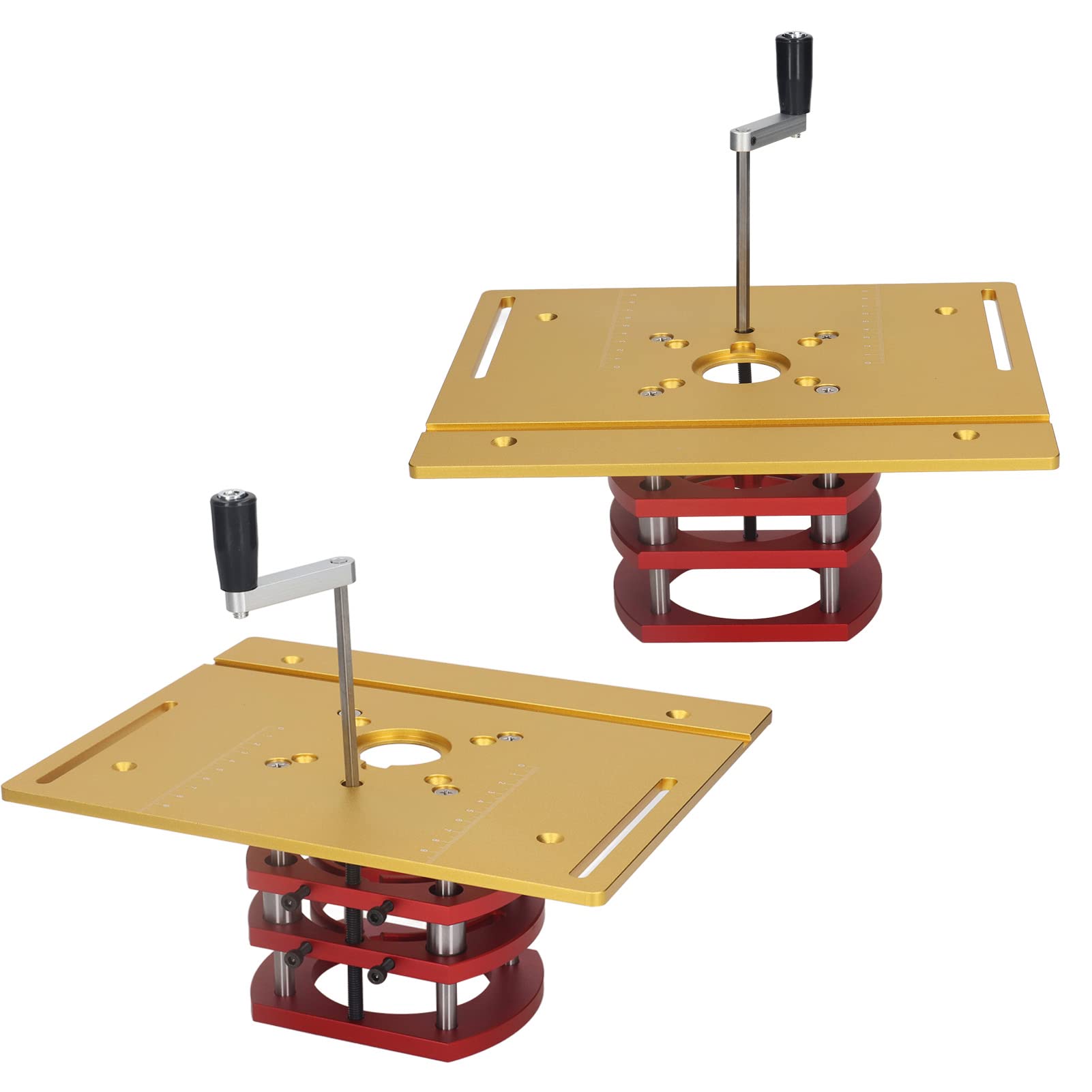 Adjustable Router Track Base Router Lifts For Woodworking DIY 4 Jaw Clamping Router Table Base ...
