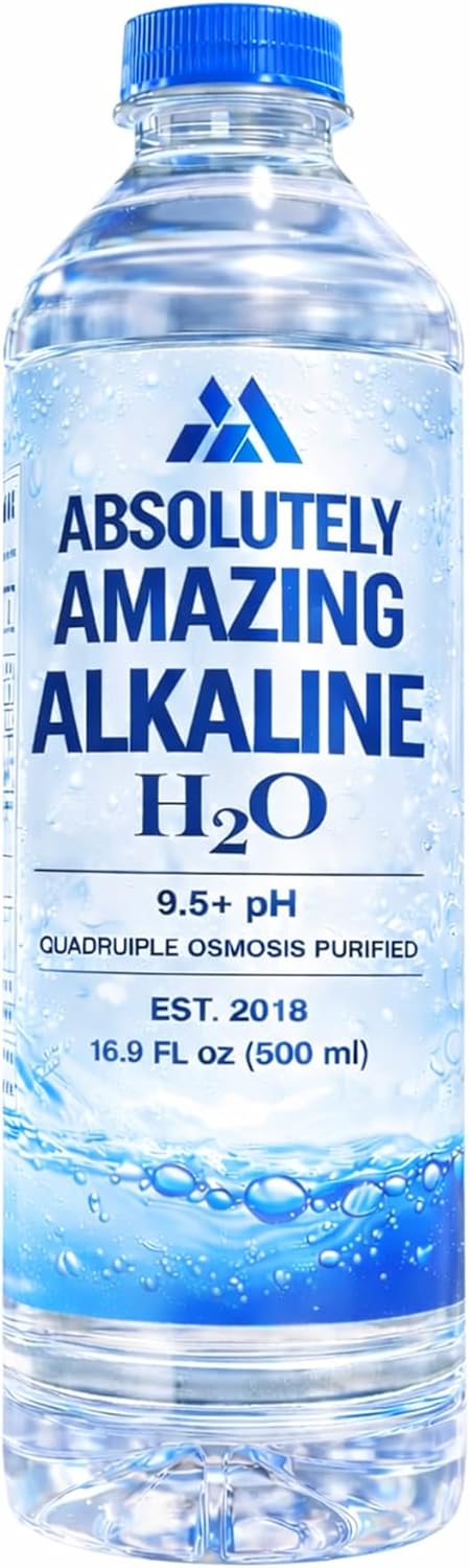 premium pure alkaline drinking water- 16.9 oz Bottle- 24 ct (9.5+ PhB)