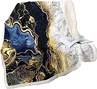 Vista 40 de Manta dorada con estampado egipcio, estilo antiguo Egipto, manta Sherpa con patrón jeroglífico del Antiguo Egipto, manta de vellón para niños