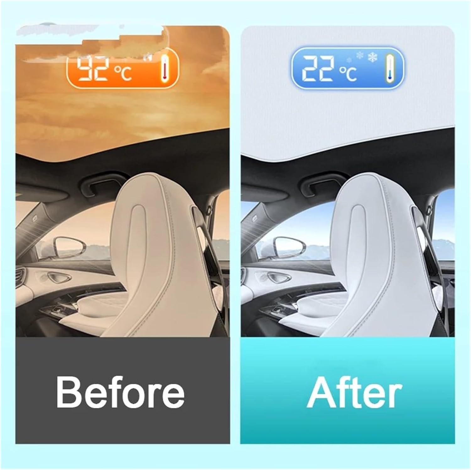 Protection Sunshade for Polestar 3 2023 2024 2025 Car Electrostatic Adsorption Sunroof Sunshade Cover