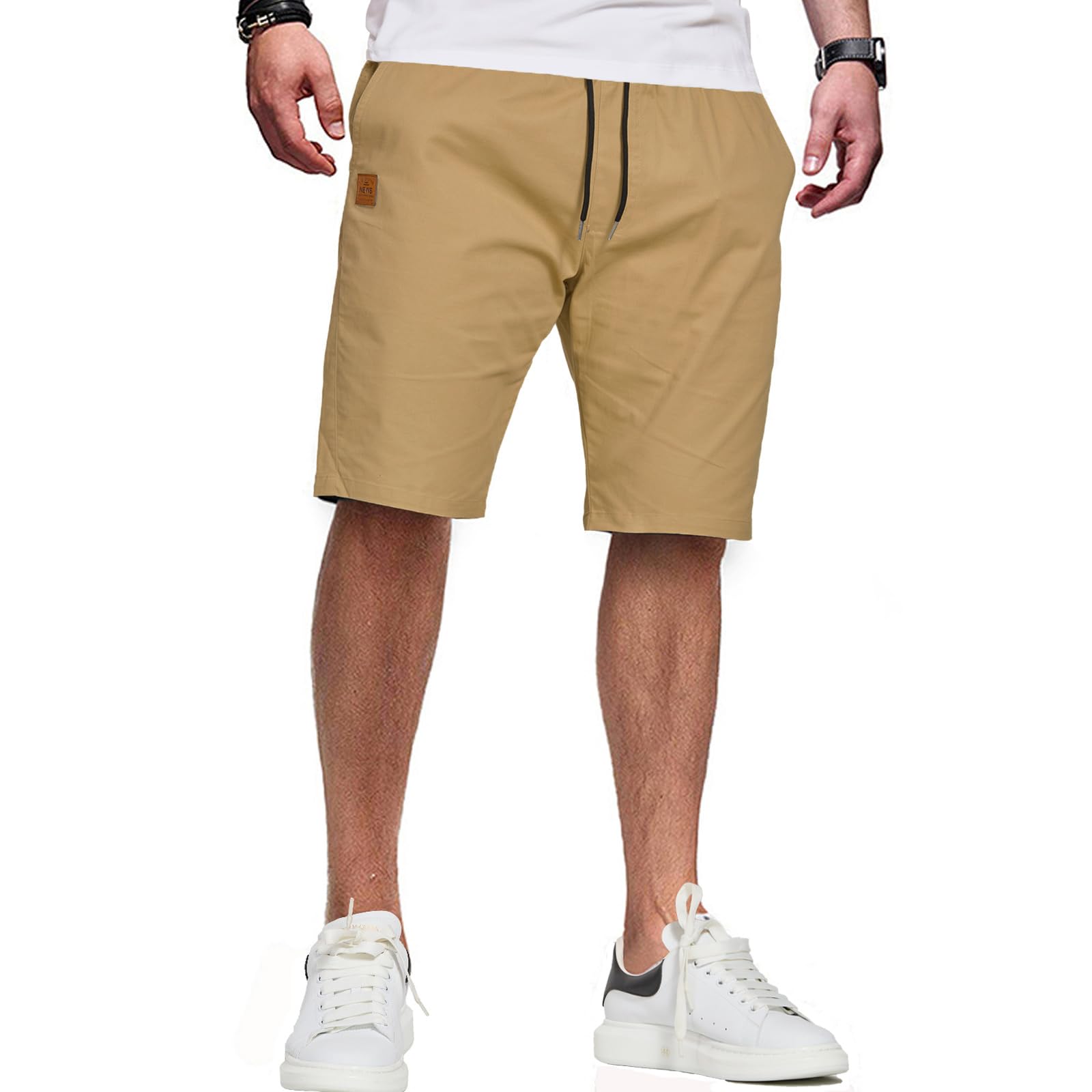 ZOXOZ Pantalones Cortos Hombre Algodon Pantalón Corto Hombre con Bolsillos Shorts Hombre