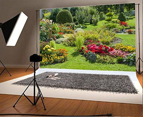 Yeele 10x8ft Spring Garden Backdrop for Photography Park Natural Scenic Flower Meadow Grassland Background Girl Kid Adult Photo Booth Shoot Vinyl Studio Props