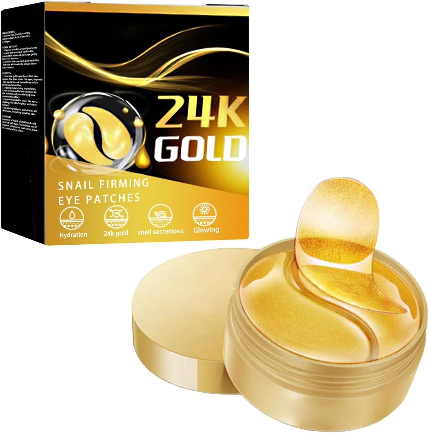 Not Just A Patch Gold Firming Eye Improves Eye Wrinkles And Tear Troughs Firms And Lifts The Skin Around The Eyes And Moisturizes 1ml Tanning Bed (Gold, One Size)
