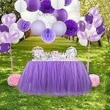 Sopeace Party Decoration Kit Purple White Tissue Paper Pom Poms Flowers Papers Lanterns Paper ball a