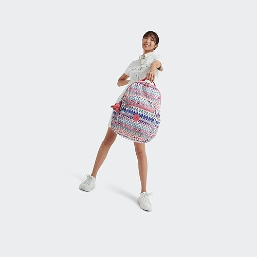 Miniatura 4 de Kipling Mochila grande para laptop de 15" Seoul, Negro Tonal, Mochila para portátil Seoul de 15 pulgadas para mujer, duradera, espaciosa, con