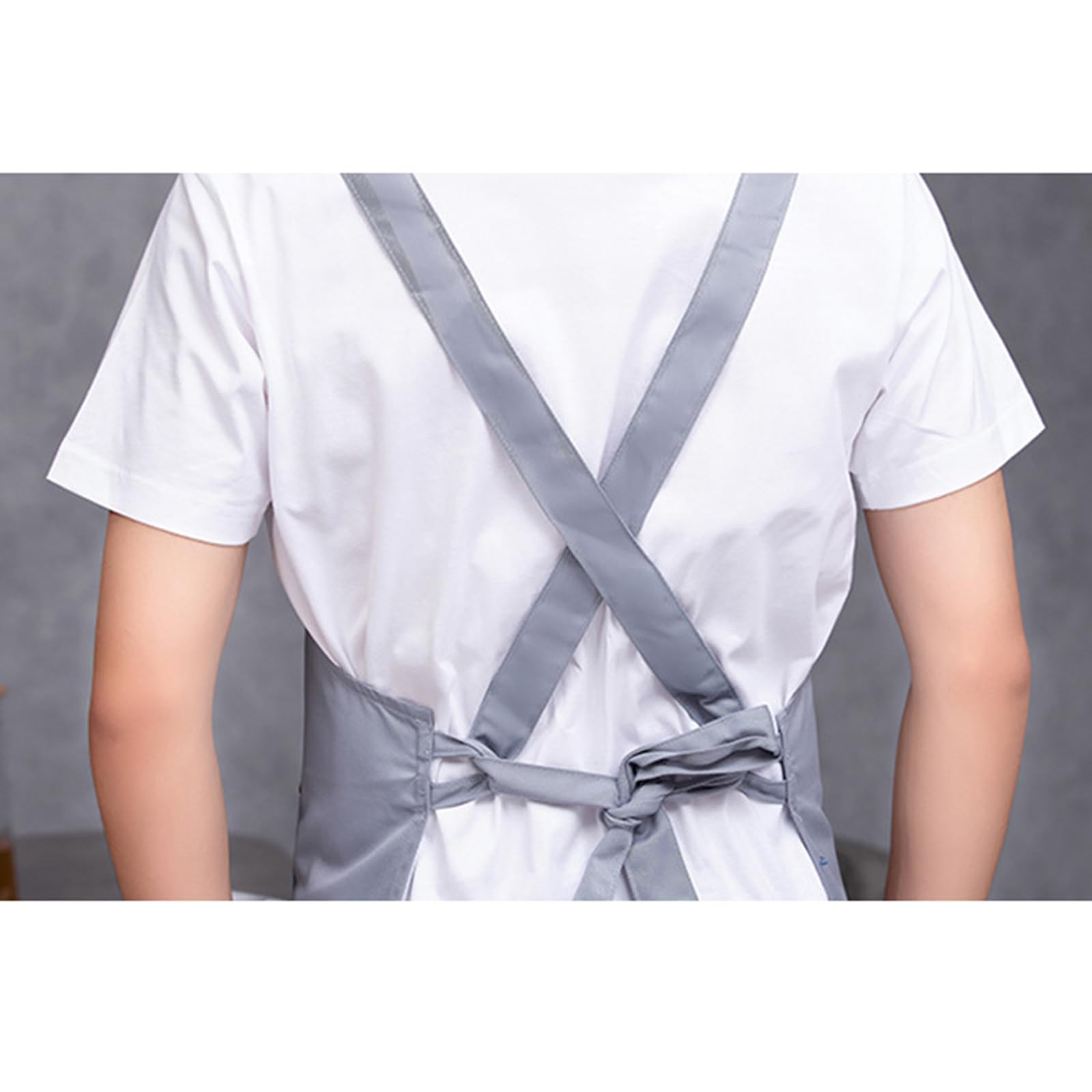Delantal de Chef para Hombre y Mujer con Bolsillos, Delantal de Camarero para Cocina, Delantal de Cocina para Tienda, jardín, Restaurante, cafetería, Talla única, Verde (Talla única Verde)