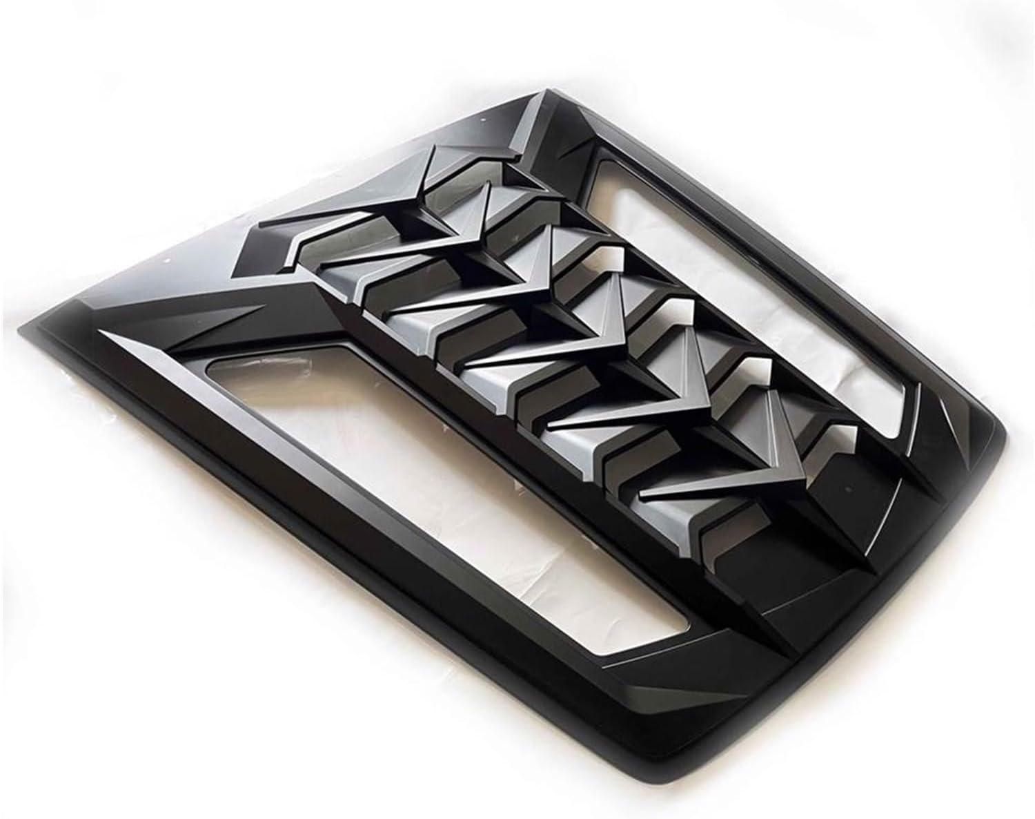 Rear window shutter cover， Car Rear Window Louvers Sun Shade Cover Windshield Race Style Generation II Compatible For Chevrolet Corvette 2014-2019 Trim Accessories(Style 2)