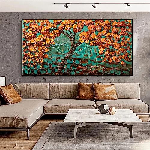 Póster de flores abstractas nórdicas para decorar tu salón de forma elegante
