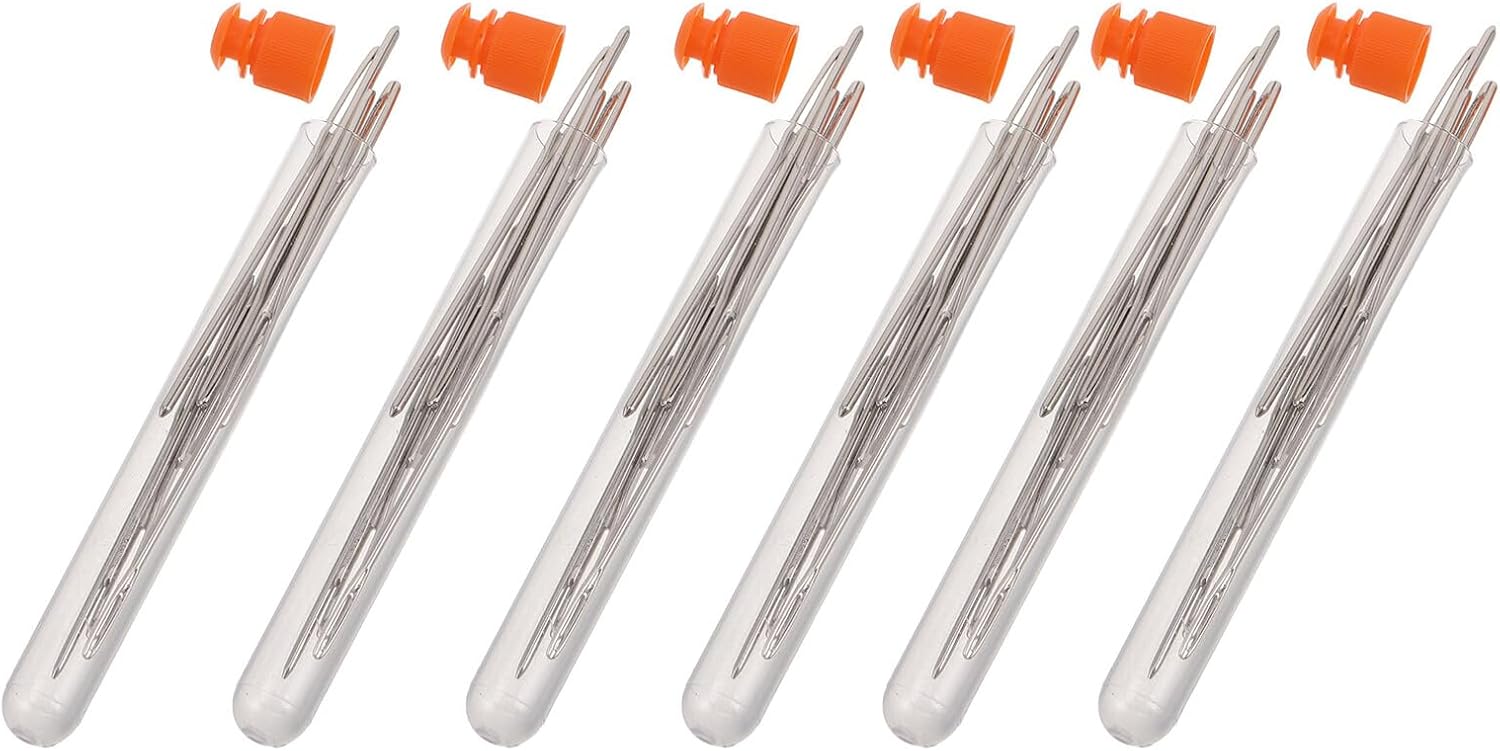 BESTYASH 54pcs Stainless Steel Large Needles for Hand Sewing and Tapestry, Blunt Tip Yarn Needles Set for Embroidery and Craft Supplies, Suitable for DIY Sewing and Needlework