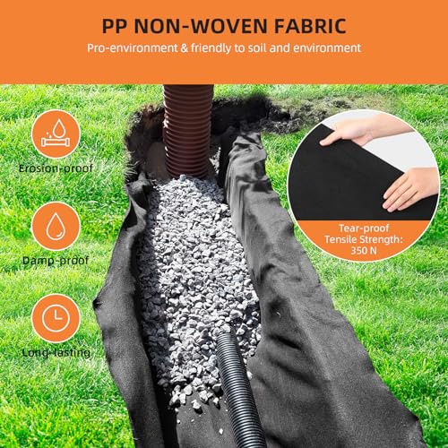 Geotextile drainage et stabilisation Towallmark 1,8 x 15,2 m - 8