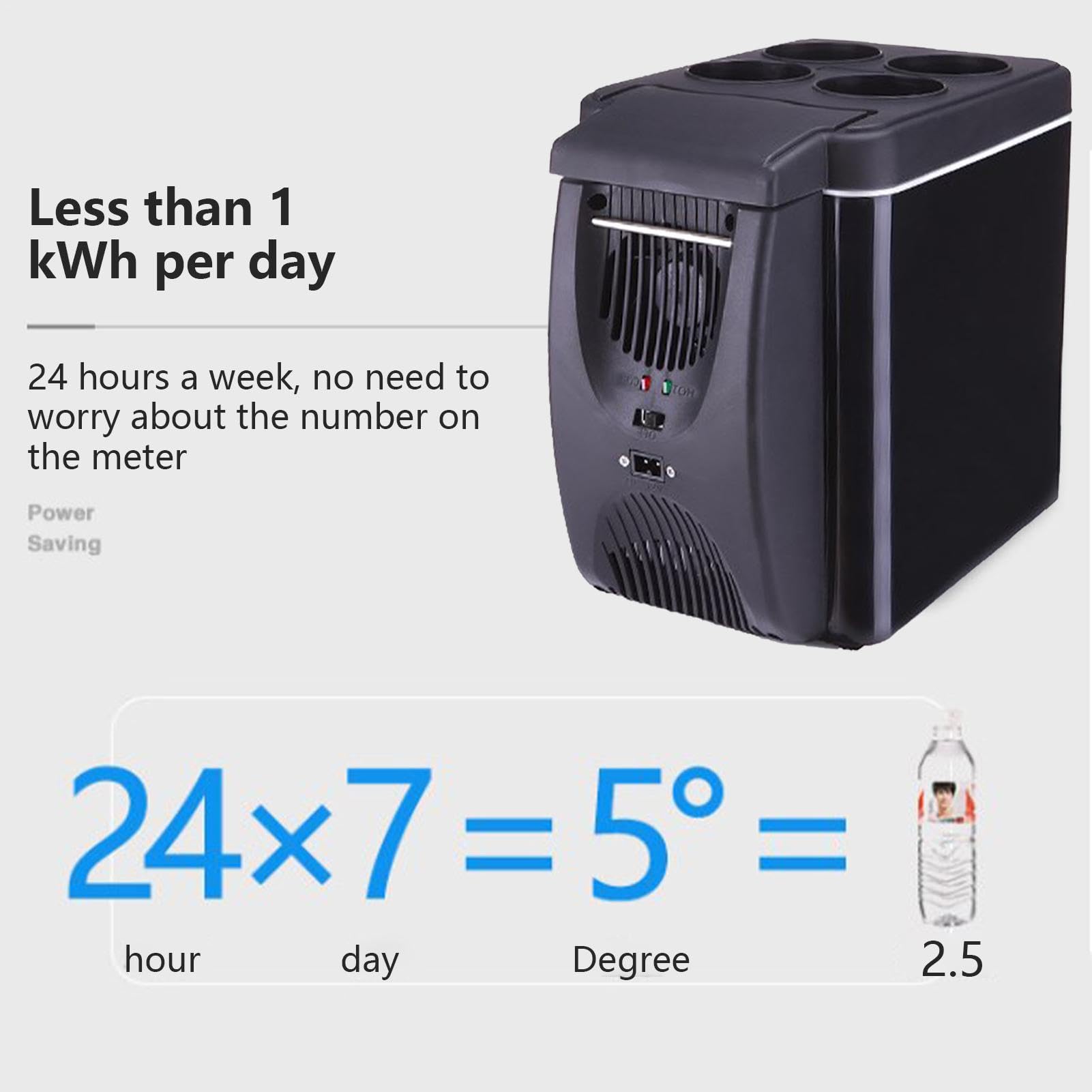 Mini Nevera Coche Refrigerador Portátil 6 L Refrigerador Congelador Compacto
