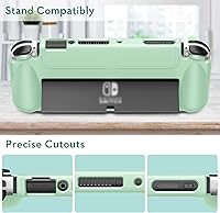 Vista 6 de Fintie Flip Case for Nintendo Switch OLED Model - Screen Safe Slim Protective Soft TPU Shell with Magnetically Detachable Front Cover & Ergonomic